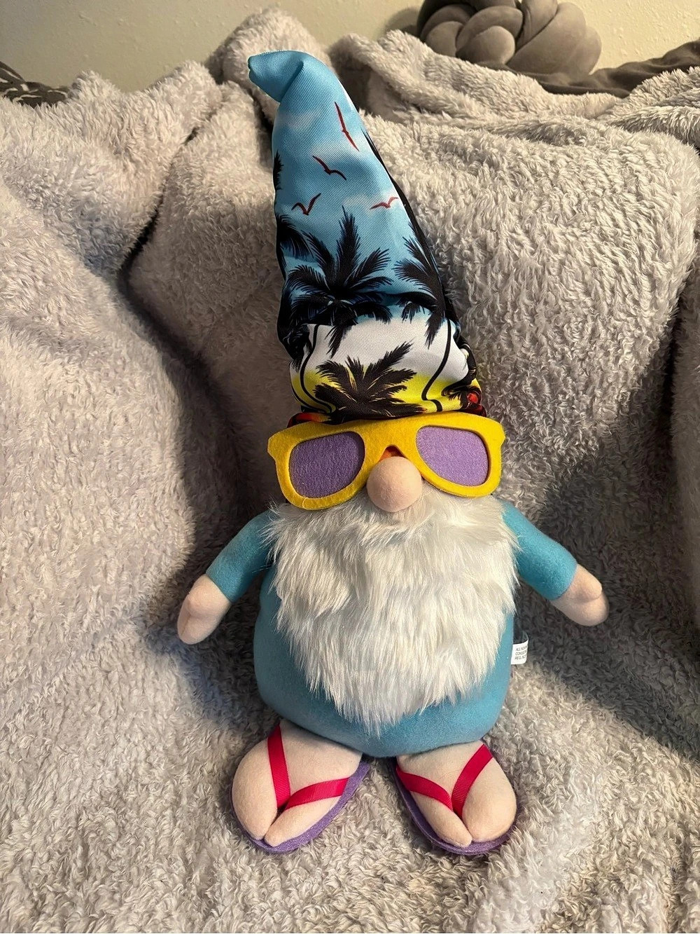 Holiday Gnome Decor in Blue & White